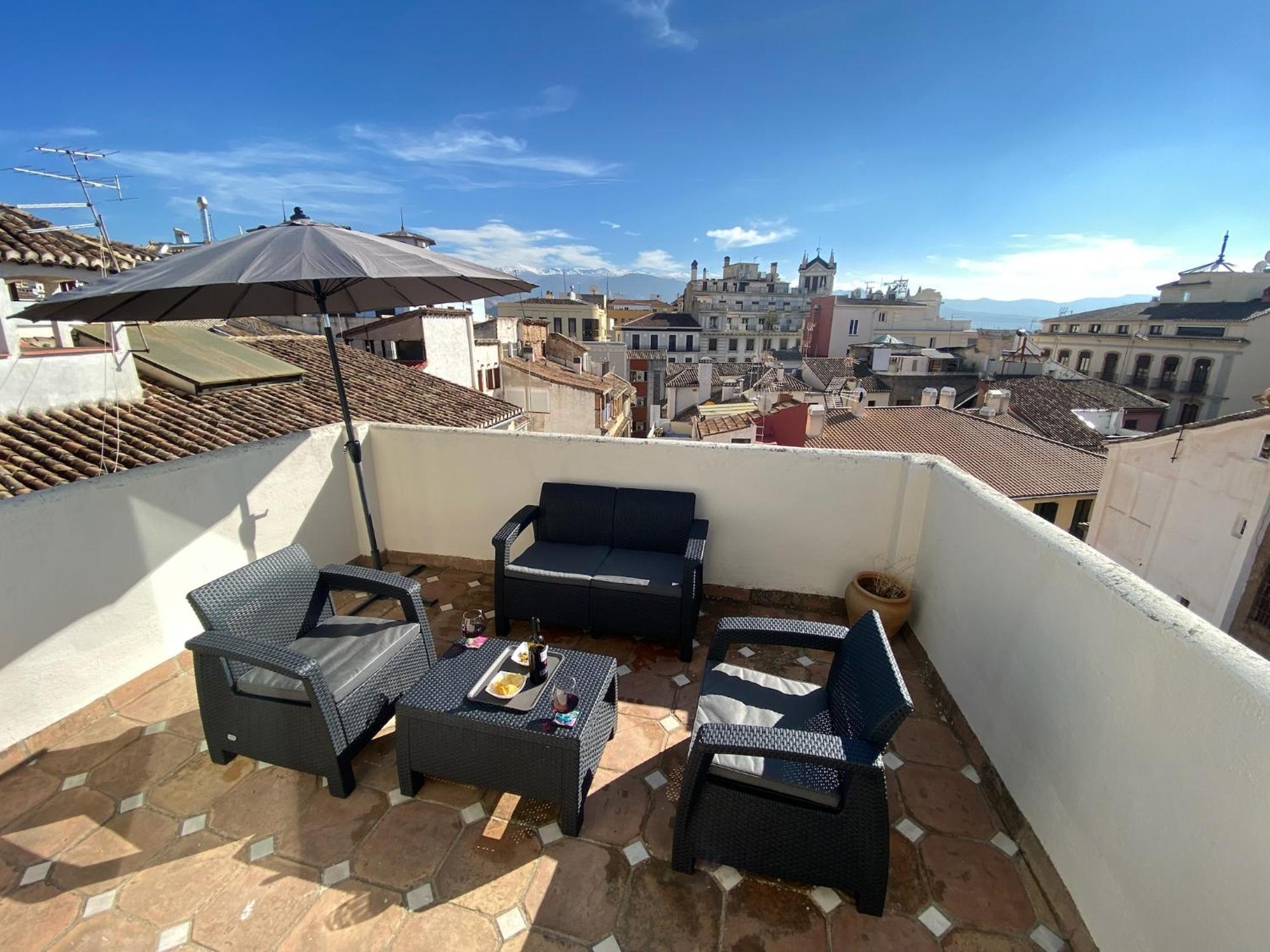 Atico Con Vistas En Granada Centro Apartamento Exterior foto